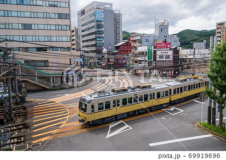 京阪石山坂本線びわ湖浜大津駅到着のびわこ号 69919696