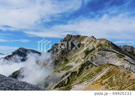 杓子岳と白馬岳山頂 杓子岳と白馬岳山頂 69920132