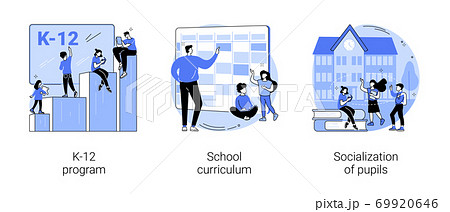 Education program abstract concept vector illustrations. Education program abstract concept vector illustrations. 69920646