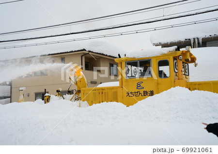 えちぜん鉄道の除雪車 69921061