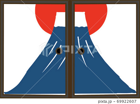 襖富士山イラスト 襖富士山イラスト 69922607