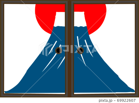 襖富士山イラスト 襖富士山イラスト 69922607
