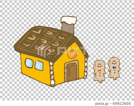 お菓子の家と人型クッキー 69922608