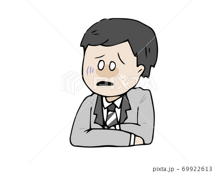 困った顔の新郎 お婿さん 結婚 困った顔の新郎 お婿さん 結婚 69922613