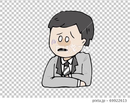 困った顔の新郎 お婿さん 結婚 困った顔の新郎 お婿さん 結婚 69922613