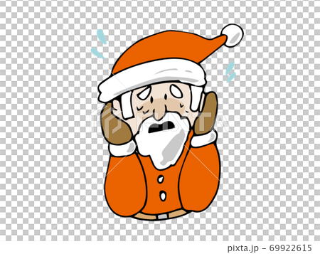 聖誕老人面對聖誕節陷入困境 69922615