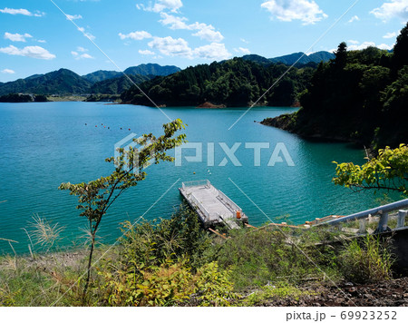 View of the Lake Miyagase in Kanagawa prefecture, Japan 69923252