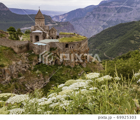 Looking down at Khor Virap monastery Looking down at Khor Virap monastery 69925303