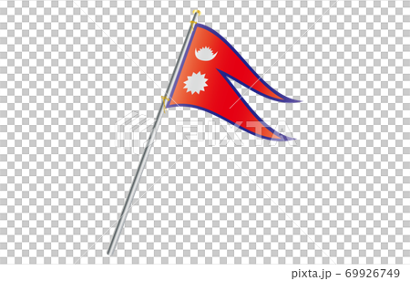 Flag of the New World 2: 3 Ver Gradation Wave Pole Nepal 69926749