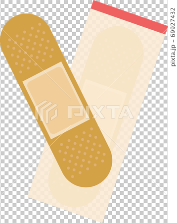 シンプルなバンソウコウのイラスト 69927432