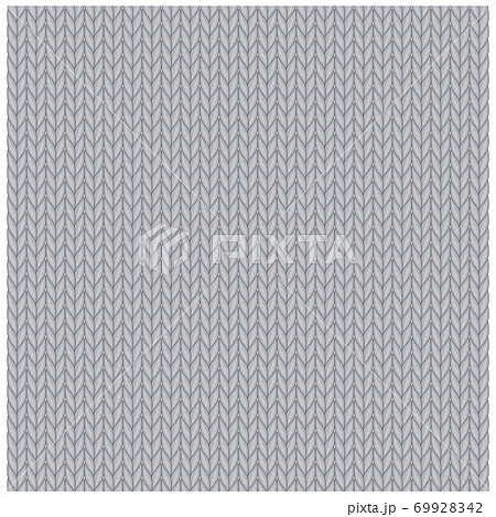 手編みニット メリヤス編み のイラスト素材
