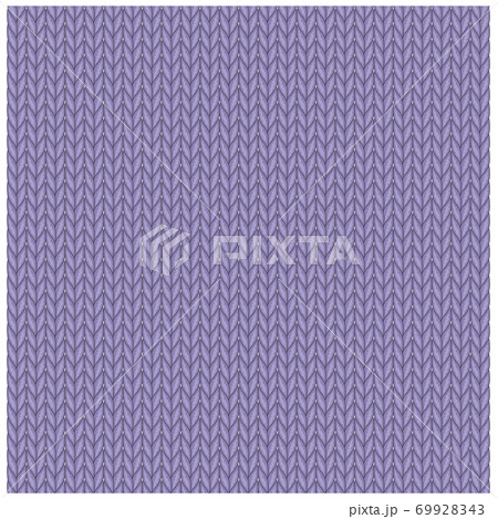 手編みニット メリヤス編み のイラスト素材