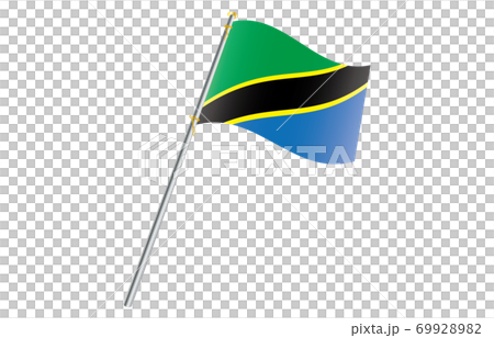 Flag of the New World 2: 3 Ver Gradation Wave Pole Tanzania 69928982