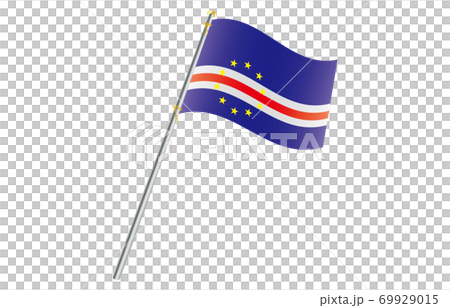Flag of the New World 2: 3 Ver Gradation Wave Pole Cape Verde 69929015