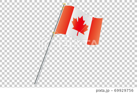 新世界の国旗2：3Verグラデーション波ポール　カナダ 69929756