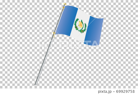 Flag of the New World 2: 3 Ver Gradation Wave Pole Guatemala 69929758