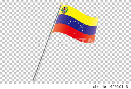 Flag of the New World 2: 3 Ver Gradation Wave Pole Venezuela 69930148