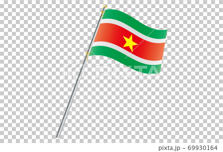 Flag of the New World 2: 3 Ver Gradation Wave Pole Suriname Flag of the New World 2: 3 Ver Gradation Wave Pole Suriname 69930164