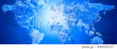 抽象的な世界地図 69930337