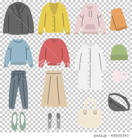 衣服時尚插畫集 69930343