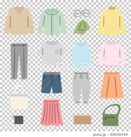 衣服時尚插畫集 衣服時尚插畫集 69930344