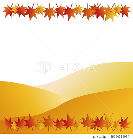 秋 紅葉 風景 背景イラスト素材のイラスト素材