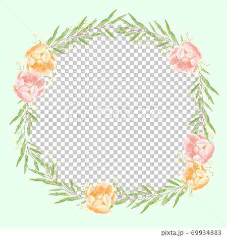 玫瑰花,勿忘我和桉樹的框架,帶有柔和的觸感 玫瑰花,勿忘我和桉樹的框架,帶有柔和的觸感 69934883