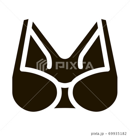 Sportive Bra Icon Vector Glyph Illustration 69935182