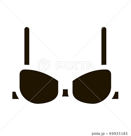 Padded Brassiere Icon Vector Glyph Illustration Padded Brassiere Icon Vector Glyph Illustration 69935183