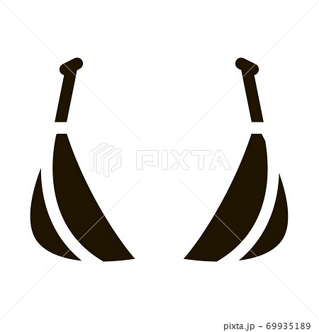 Triangle Brassiere Icon Vector Glyph Illustration 69935189
