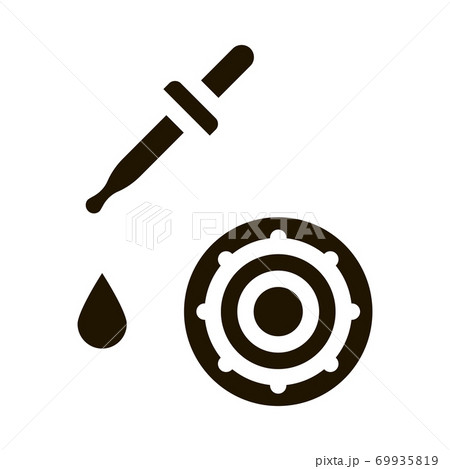 Pipette Microbe Icon Vector Glyph Illustration 69935819