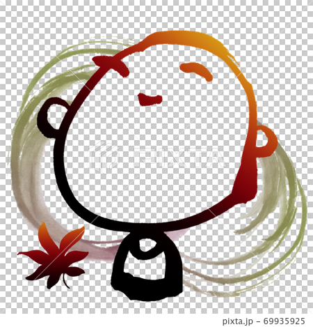 墨絵 お地蔵さん .n 墨絵 お地蔵さん .n 69935925