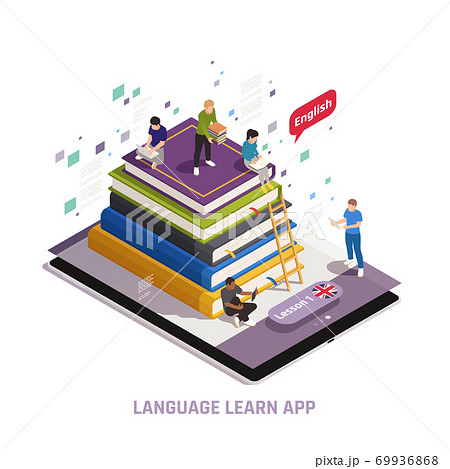 Language Learning Isometric Composition 69936868