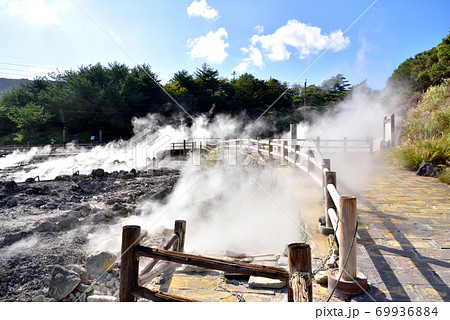 雲仙地獄　清七地獄　雲仙温泉　長崎県雲仙市 69936884