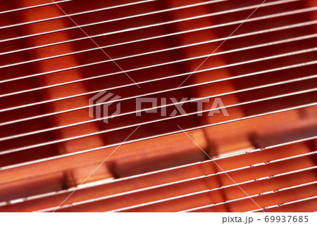 Close-up of Copper Radiator Heat Sink 69937685