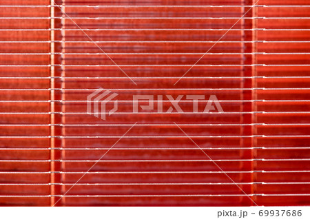 Texture of Copper Radiator Heat Sink Top View 69937686