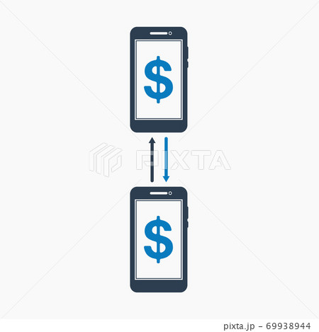 Online transaction icon. Flat style vector EPS. 69938944
