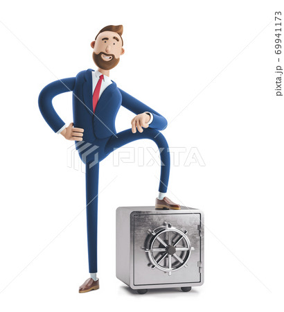3d illustration. Cartoon Businessman Billy. 3d illustration. Cartoon Businessman Billy. 69941173