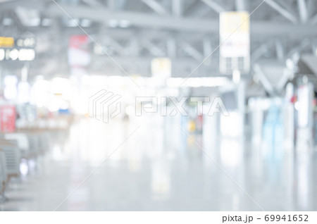 Abstract blur airport terminal hall background 69941652