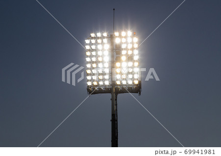 stadium lights reflector and dark blue sky stadium lights reflector and dark blue sky 69941981