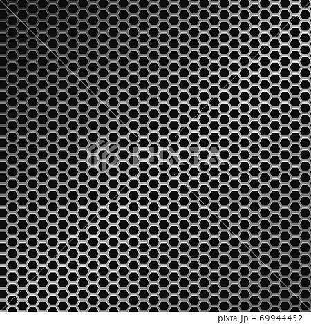 Silver perforated iron with white reflections - Vector Silver perforated iron with white reflections - Vector 69944452