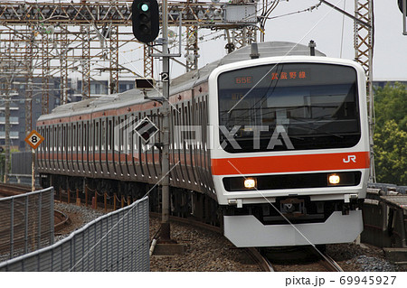 209系500番台 武蔵野線 南越谷駅に到着した武蔵野線209系
