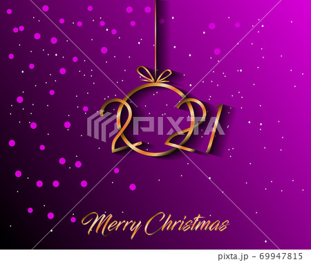 2021 Merry Christmas background. 69947815