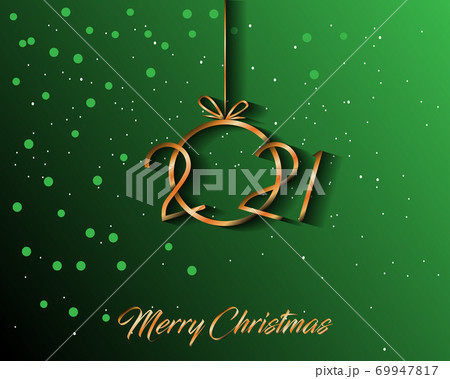 2021 Merry Christmas background. 69947817