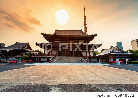 Zojoji Buddhist temple in Tokyo, Japan Zojoji Buddhist temple in Tokyo, Japan 69948072