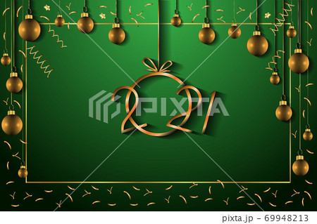 2021 Happy New Year Background for your seasonal flyers and greetings card or Christmas invitations. 69948213