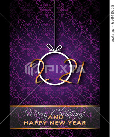 2021 Happy New Year background for your seasonal invitations, festive posters, greetings cards. 69948658