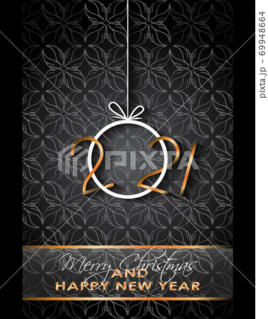 2021 Happy New Year background for your seasonal invitations, festive posters, greetings cards. 69948664