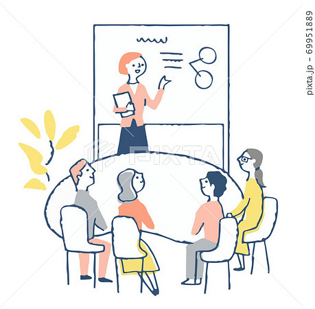 ビジネスシーン　プレゼンテーション 69951889