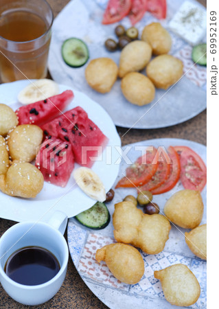 Albanian traditional food dessert petulla Albanian traditional food dessert petulla 69952169